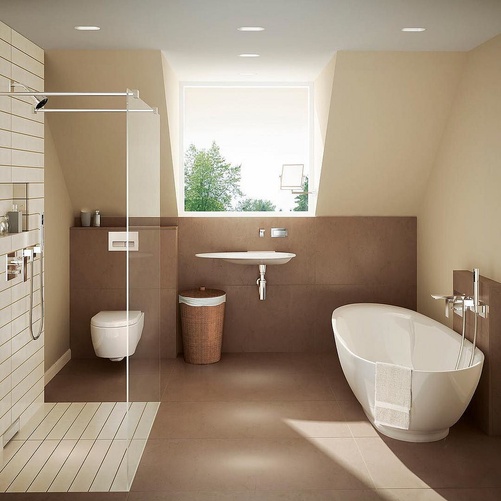Diseño de baño minimalista