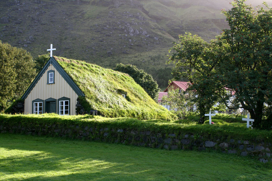 Cubierta verde en iglesia de Inglaterra